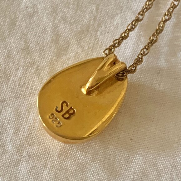 Sophie Buhai Tiny Egg Pendant 18K Gold Vermeil - Picture 7 of 8